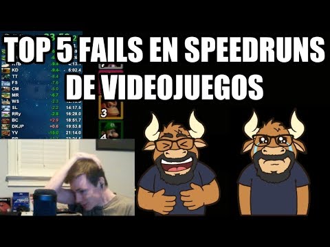 Un speedrunner reacciona con frustración ante un fail épico en un videojuego.