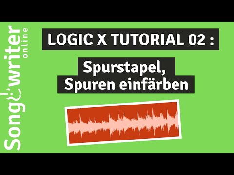 Logic X Tutorial deutsch Teil 02 - Summenstapel, Spuren einfärben und benennen
