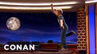 Slackline Performer Andy Lewis - CONAN on TBS