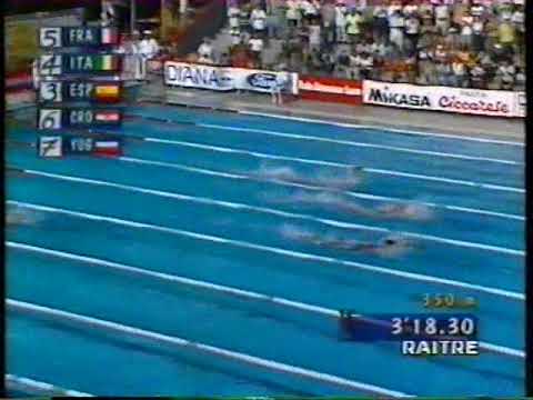 GIOCHI DEL MEDITERRANEO BARI 1997 4X100 MISTA UOMINI ITALIA