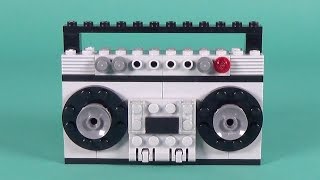 Lego Radio Cassette Player Building Instructions - Lego Classic 10702 "How To"