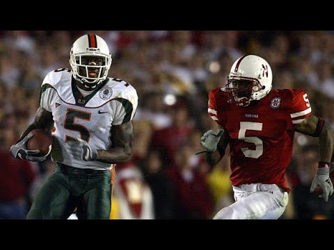 2001 02 Rose Bowl #1 Miami vs #2 Nebraska 1 of 1