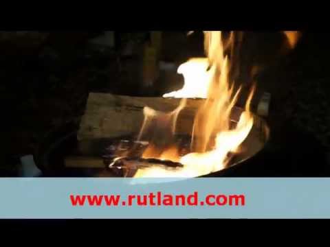 How to light a fire using Rutland One Match Gelled Fire Starter Video