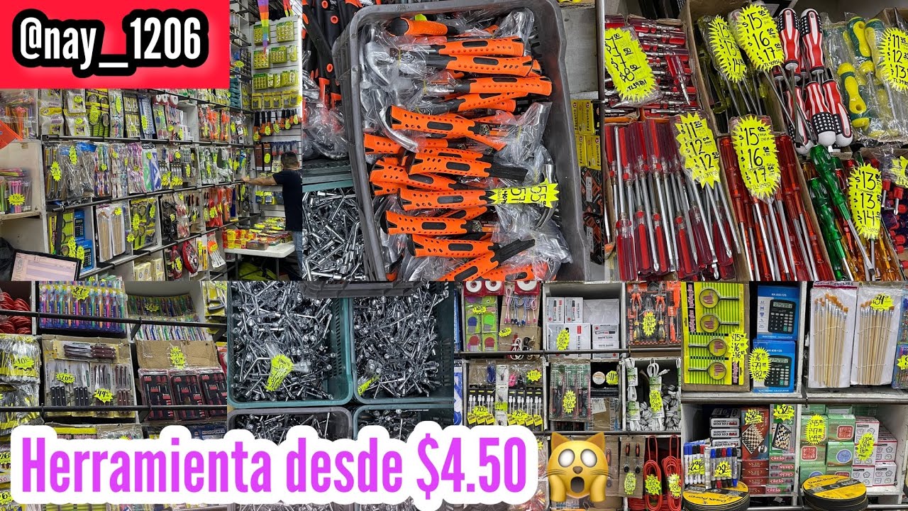 🔨 Mercancía desde $4.50 | FERRETERÍA/HERRAMIENTA BÁSICA más BARATA del Centro CDMX