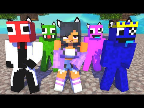 SIMPLE DIMPLE FIRST MEET APHMAU AND RAINBOW FRIENDS - MINECRAFT ANIMATION #shorts