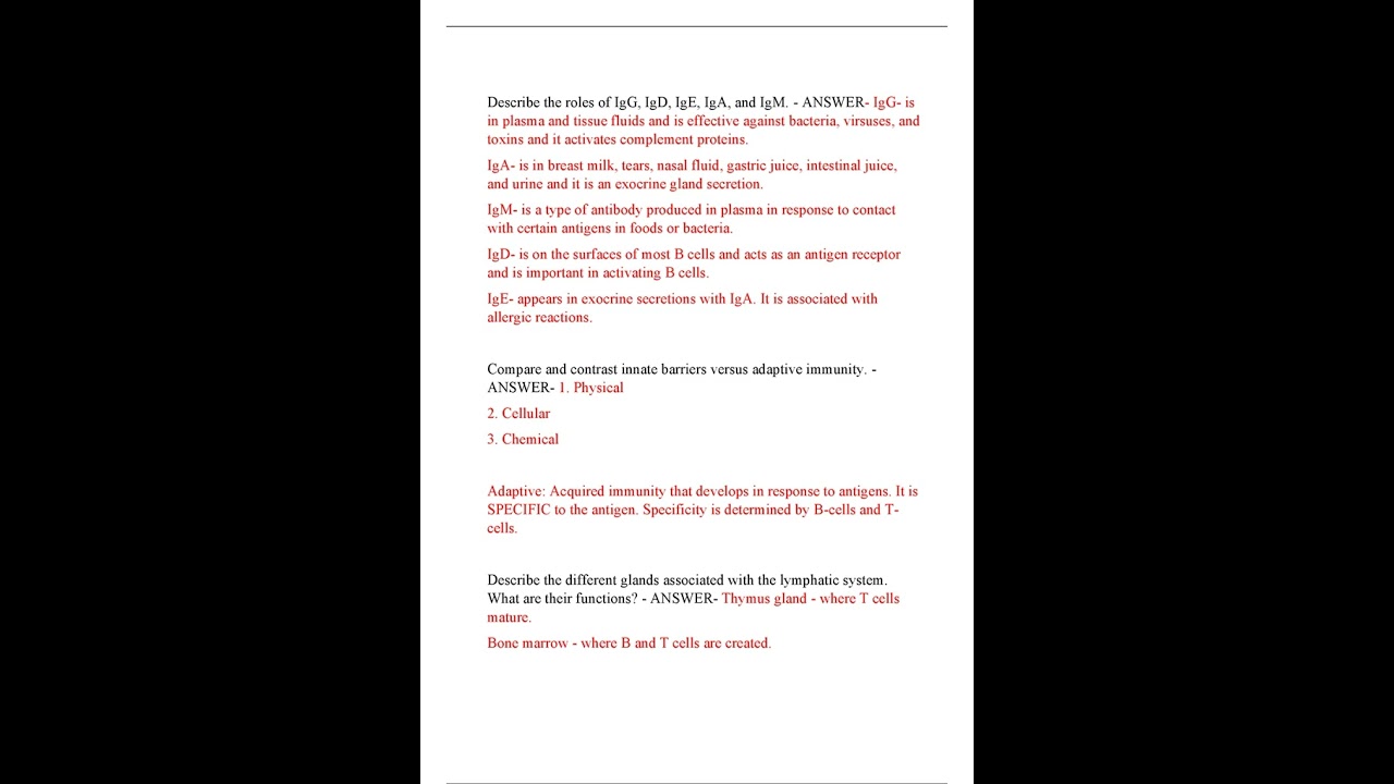 A&P 102 FINAL EXAM IVY TECH 2 LATEST VERSIONS VERSION A AND B ACTUAL EXAM 400 QUESTIONS AND CORRECT