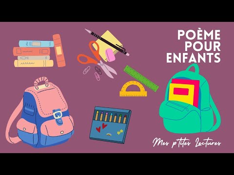 🎒Mon cartable de Pierre Gamarra - Poésie
