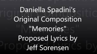 Proposed Lyrics to Daniela Spadini's Composition  Memories