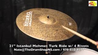 Video thumbnail for Istanbul Mehmet Turk Ride 21'' - w/ 4 Rivets - The Drum Shop North Shore by Nate Morrison Drums