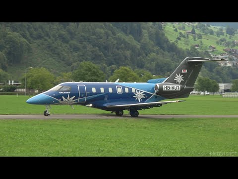 Airport Buochs 2021-08-24 Pilatus PC-24, PC-12, PC-9
