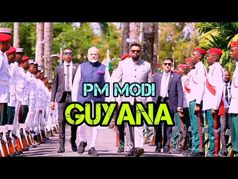 PM Modi Receives a Warm Welcome in Guyana ! PM Modi Guyana Visit 2024 ! #modi #mohdirfaanali #guyana
