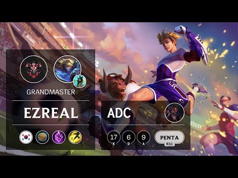 Ezreal ADC vs Lucian - KR Grandmaster Patch 9.9