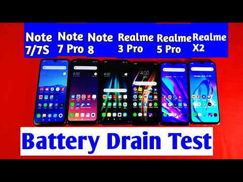 Realme X2 vs Realme 5 Pro vs Redmi Note 8 vs Realme 3 Pro vs Redmi Note 7 Pro | Battery Drain Test |