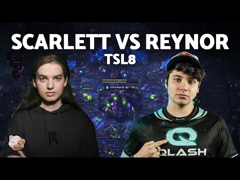 SCARLETT vs REYNOR  | TSL8 Lower Bracket Round 3 (Bo3 ZvZ) - StarCraft 2