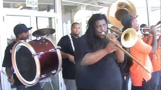 Free Agents Brass Band perform 'Got A Big Fat Woman' for Jeremy Galmon fundraiser