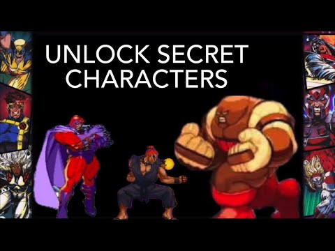 How to unlock the secret characters in X-MEN:CHILDREN OF THE ATOM