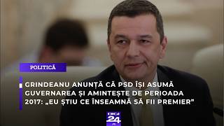 Grindeanu anunță că PSD își asumă guvernarea: „Eu știu ce înseamnă să fii premier”