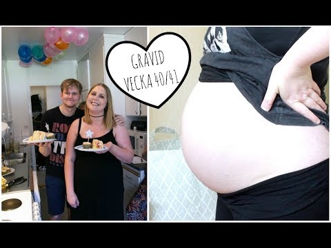 GRAVID VECKA 40/41 ♥ Jag blev överraskad med en babyshower!