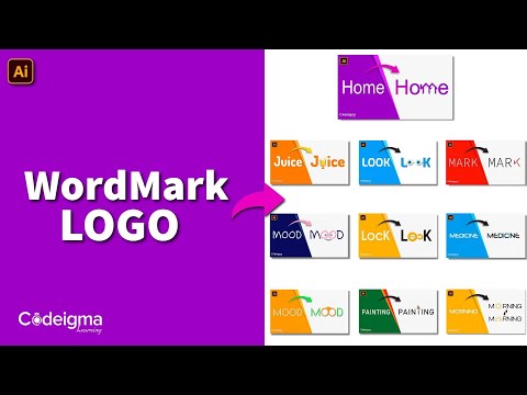 How To Create Modern Wordmark Logo Design 1 Adobe Illustrator CC Codeigma Learning