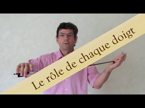 Volume 1 cours 007 / 133 - role chaque doigt - Apprendre le Violon avec olivier Lesseur