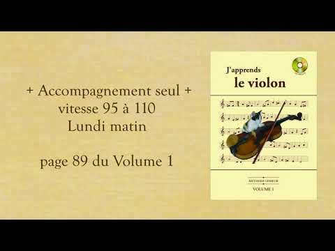 052 Accompagnement seul 95 à 110 Lundi matin