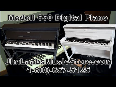 Medeli DP650K Digital Upright Piano Black image 6