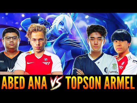 ABED and ANA meet TOPSON and ARMEL | Unexpected DROW RANGER Pick From ABED  [ Patch 7.32b ]  Dota 2