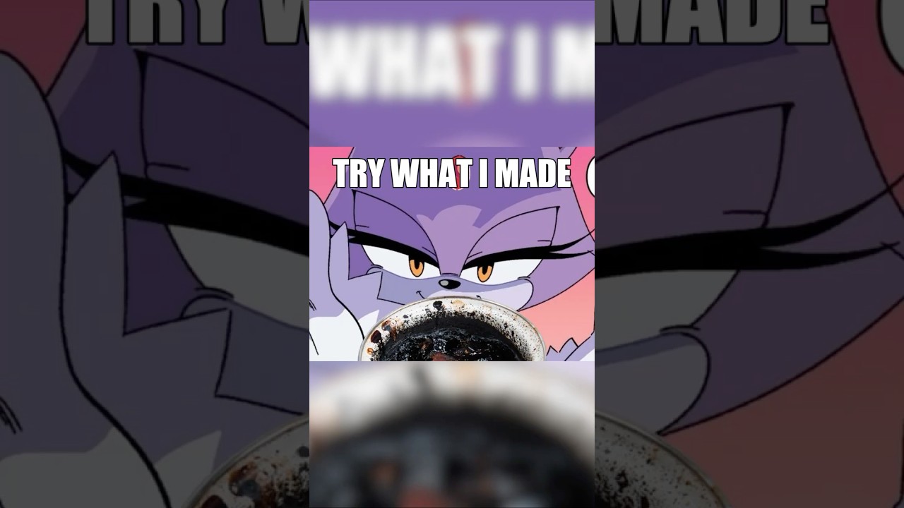 BEWARE OF BLAZE'S COOKING!!!😰🥘 #sonicthehedgehog #memes #shadowthehedgehog #sonicidwcomics #shorts