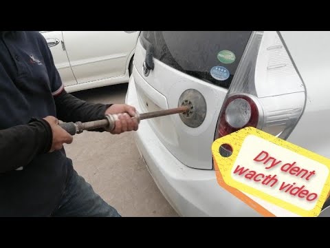 Toyota Aqua Tail Gate Dry Dnt Paintless Dent #mechanicjack #denting #automaster #paintlessdentrepair