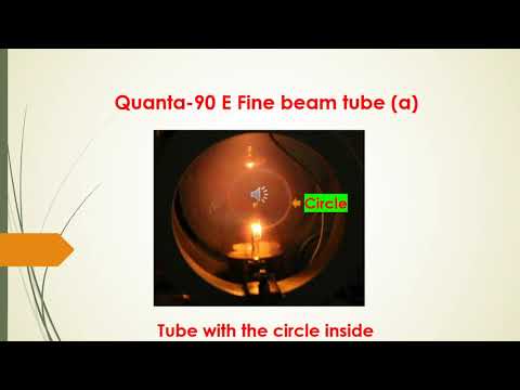 Quanta 90 E Fine beam tube parts determine spezific charge Helmholtz coils electromagnetic effects