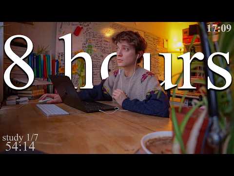 LIVE | 8-HOUR study with me 📚⛈️ rain sounds & pomodoro timer 60 & 10