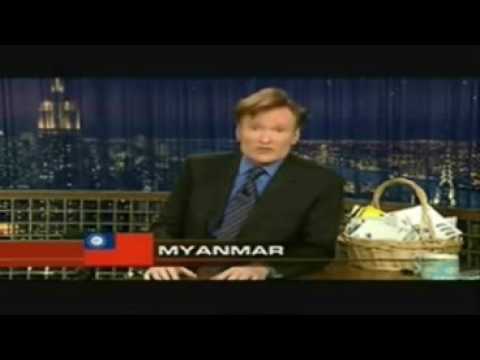 Conan Obrien hates my homeland (40 countries)