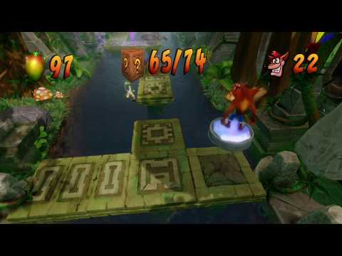 Crash Bandicoot 2 HD - Hang Eight 100% Walkthrough - BLUE GEM REQUIRED