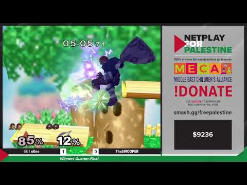 Netplay for Palestine - GG | n0ne (C. Falcon) vs TheSWOOPER (Samus) - Top 32 - Winners Quarter Final