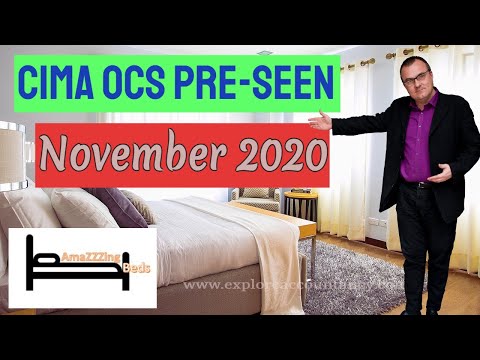 CIMA OCS November 2020 - CIMA Operational Case Study November 2020 (OCS)