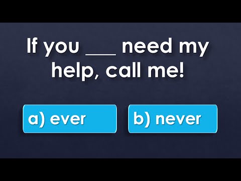 Never & Ever | English Vocabulary Test