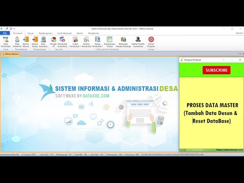 Tambah Dusun dan Reset Database