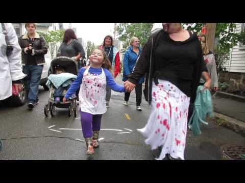 Salem Zombie Walk on Boardman Street in Salem Town "Witch City" Massachusetts 2016