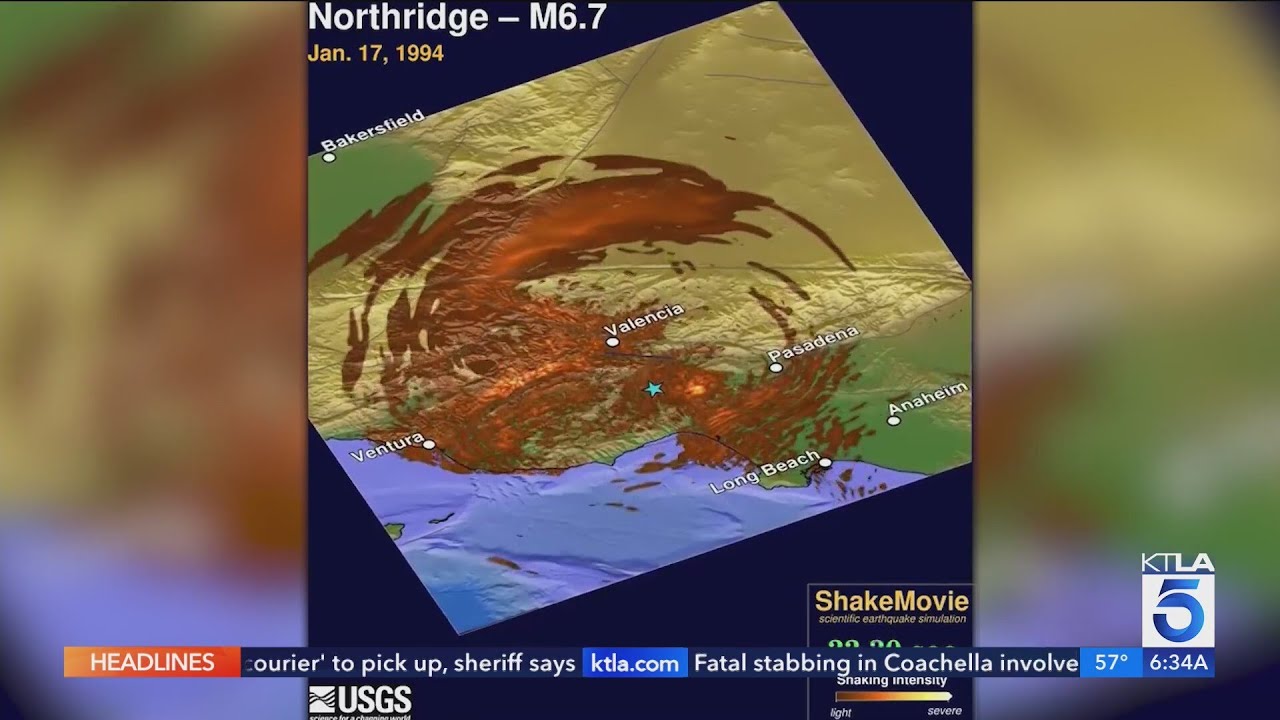 USGS reveals intensity of Northridge quake in new video
