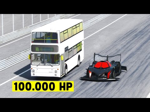 100.000 HP BUS vs Devel Sixteen GTR-S at Special Stage Route X