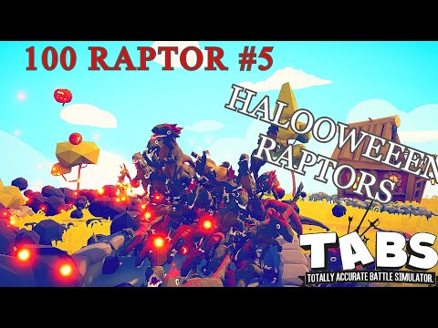 TABS II 100 RAPTOR VS EVERY UNIT X20 #5 II TOTALLY ACCURATE BATTLE SIMULATOR