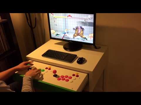 Ikea Micke Desk Fightstick Hack