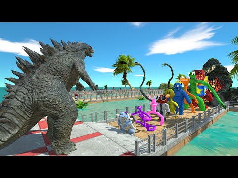 Godzilla Classic vs Biollante OASIS DEATH RUN - Animal Revolt Battle Simulator