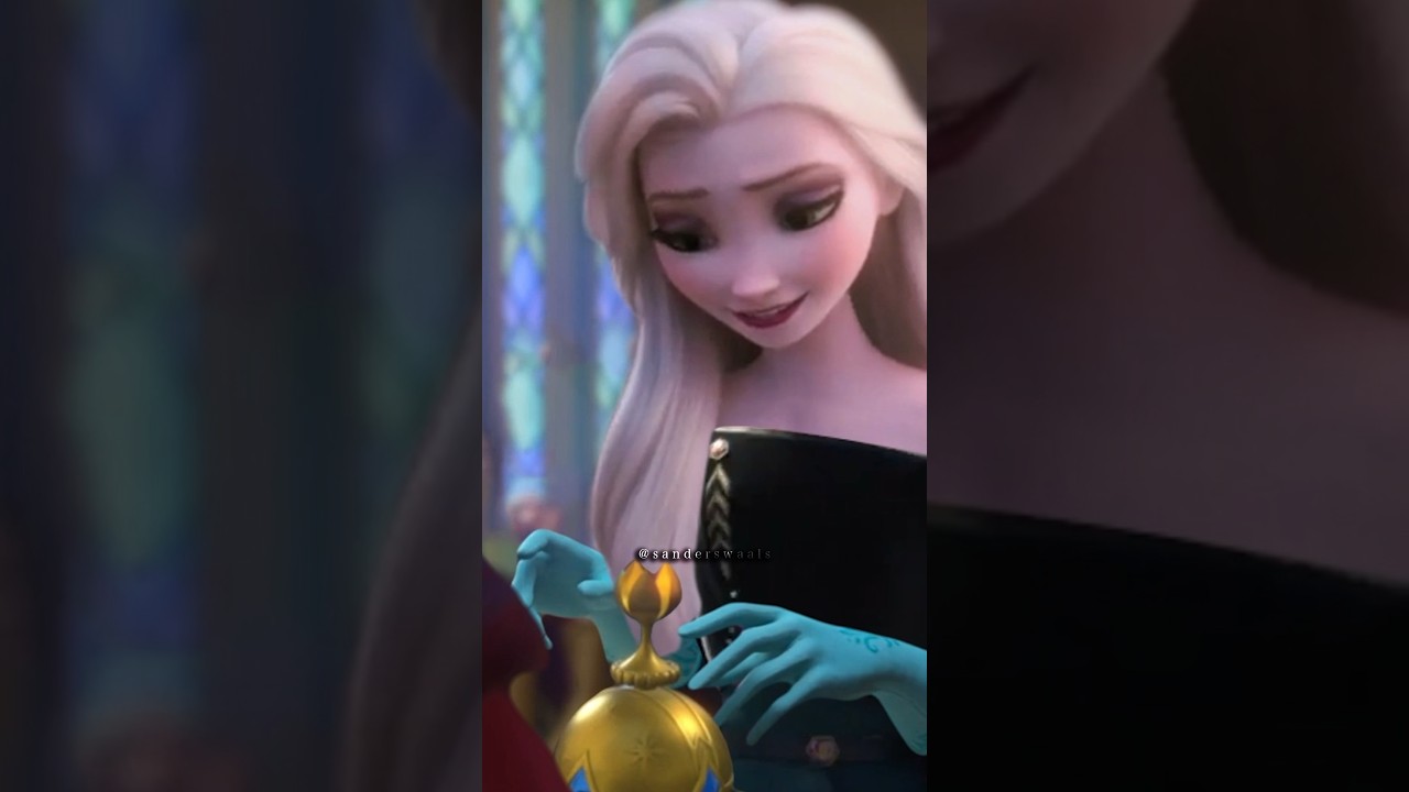 Queen Elsa has her coronation (alternative ending) #frozen #tangled #elsafrozen #queenelsa