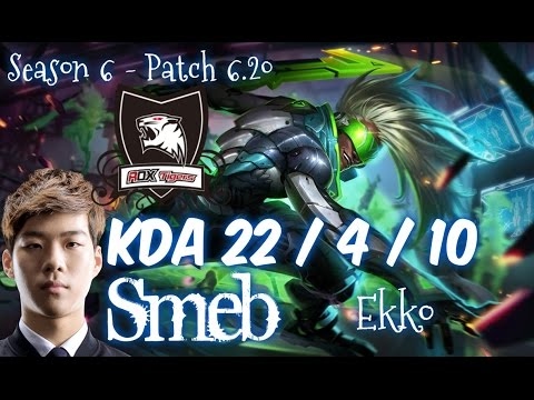 ROX Smeb EKKO vs RUMBLE Top - Patch 6.20 NA Ranked