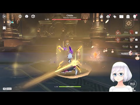 Noelle dps build vs boss childe