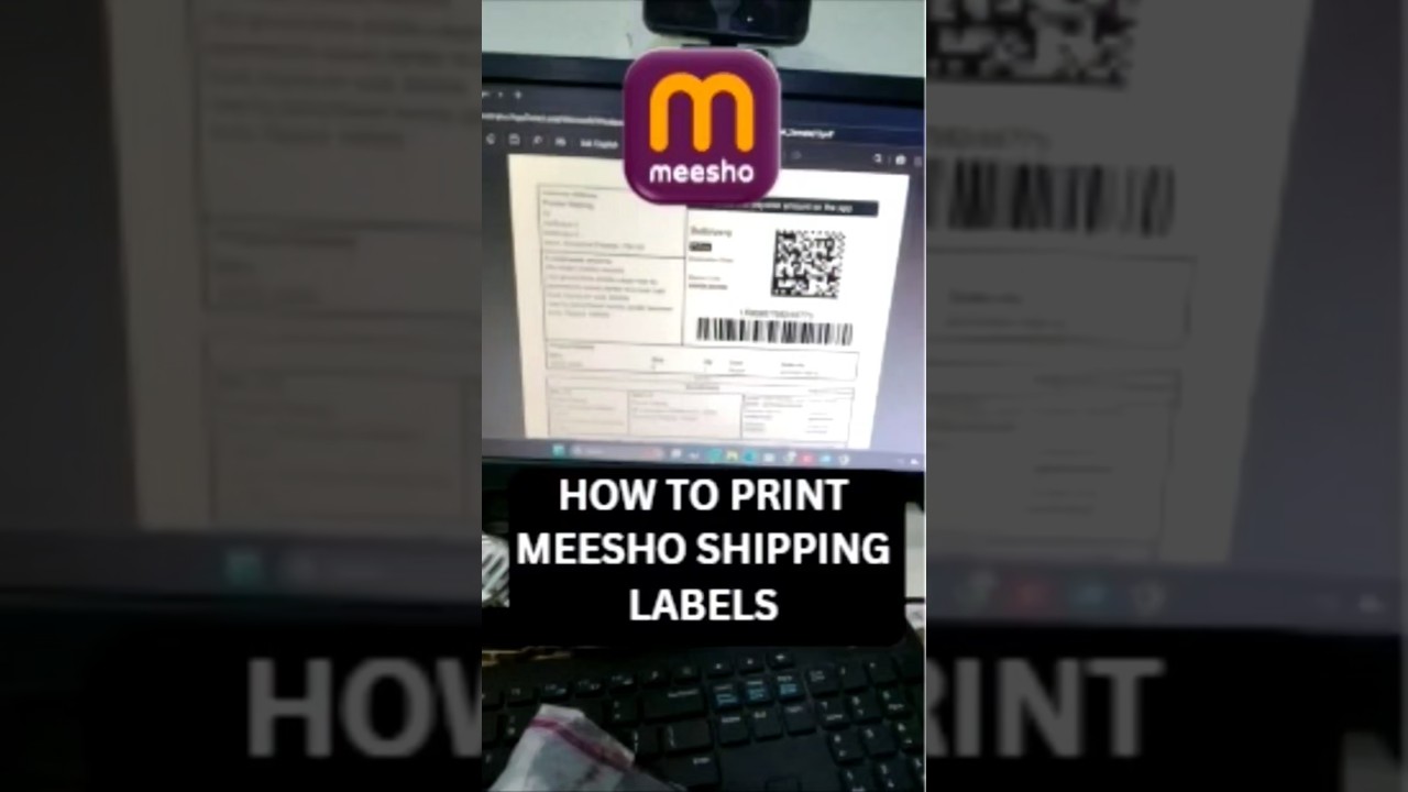 How to Print Meesho shipping labels? with live poof #meesho #ecommerce