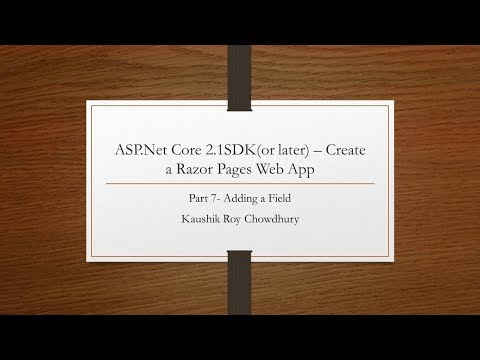 Part1 Create a Razor web app using ASP Net core