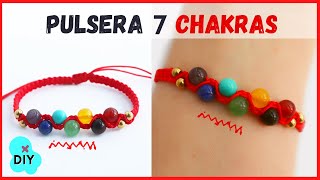 Pulsera de los 7 Chakras con piedras naturales / como hacer Pulseras para vender con tejido zigzag