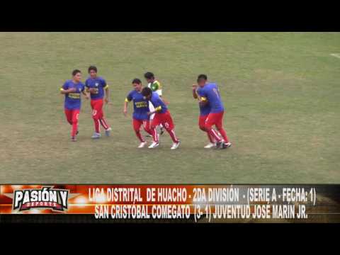 SAN CRISTÓBAL COMEGATO (3) vs (1) JUVENTUD JOSÉ MARÍN JR - FECHA: 1 (SERIE A) 2DA DIVISIÓN HUACHO